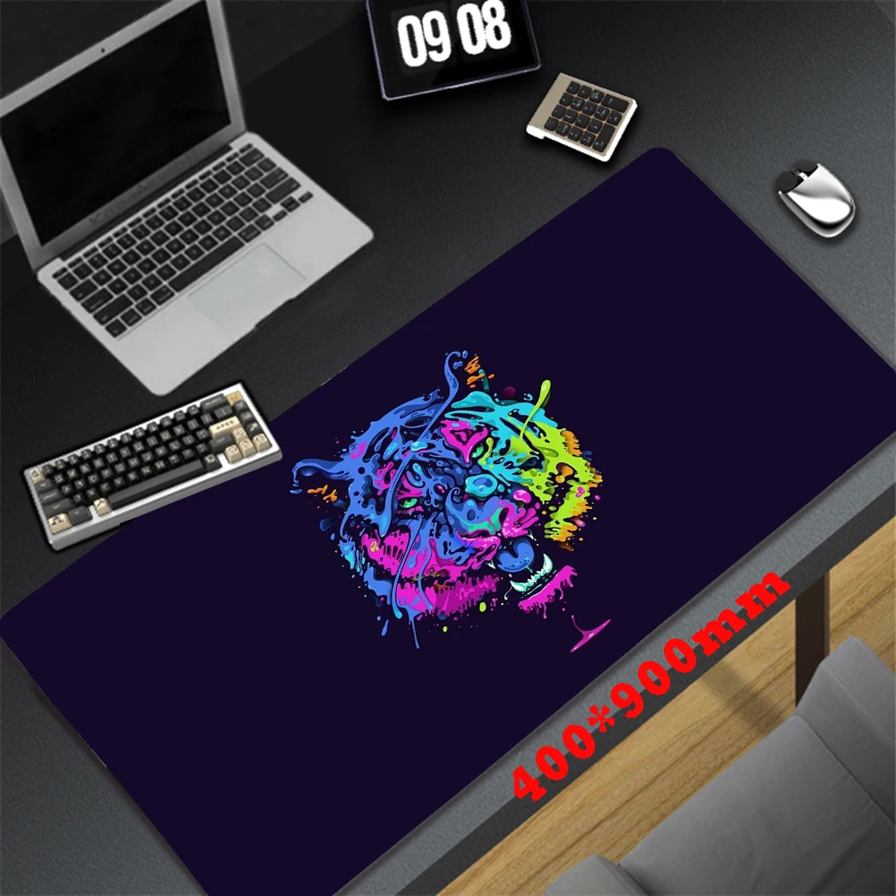 Mouse Pad Tiger Gaming Esports Keyboard Office Accessories Desk Mat