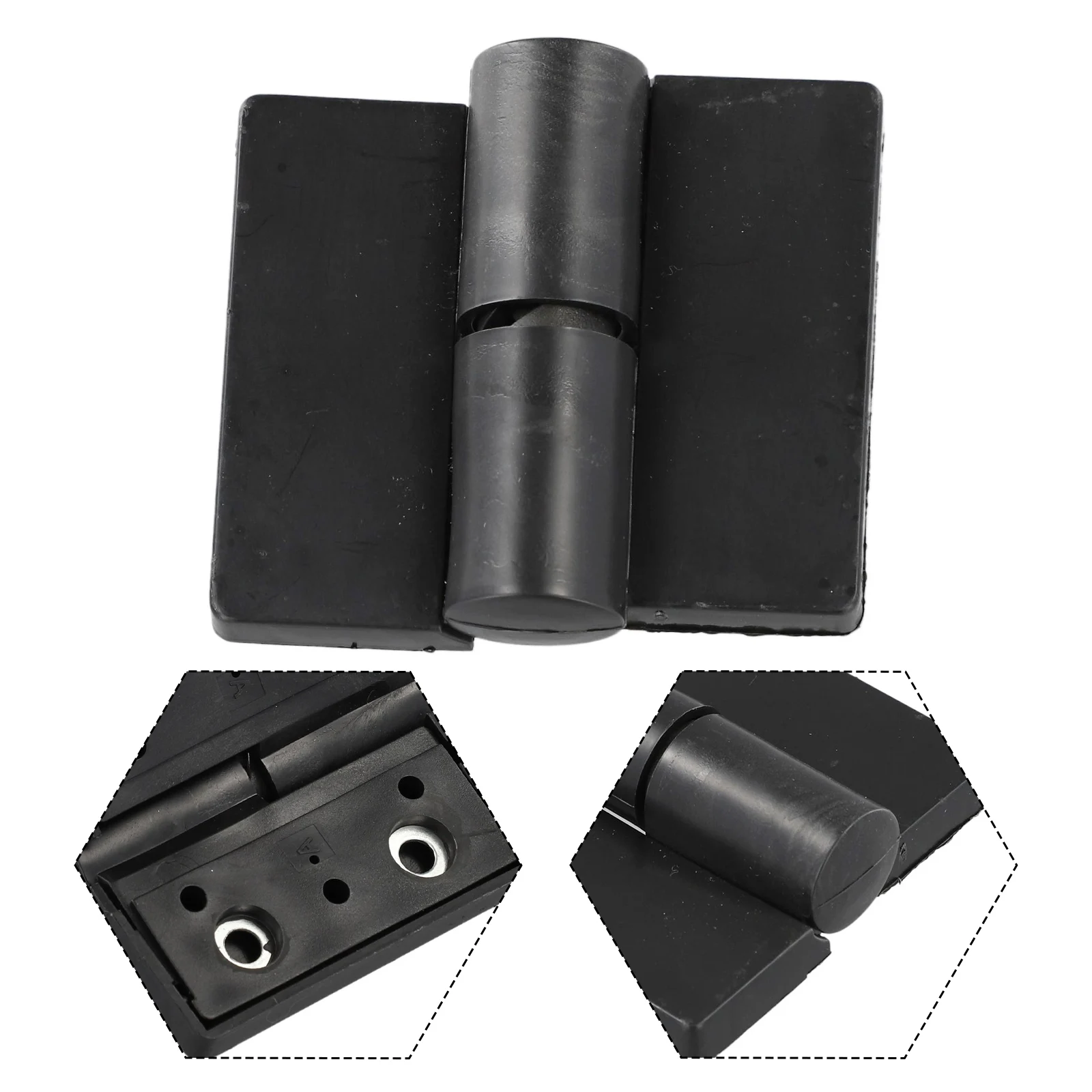 

Partition Accessories Hinge Door Hardware Door Hinge 1pc Accessories Black Color Easy To Install Nylon Brand New