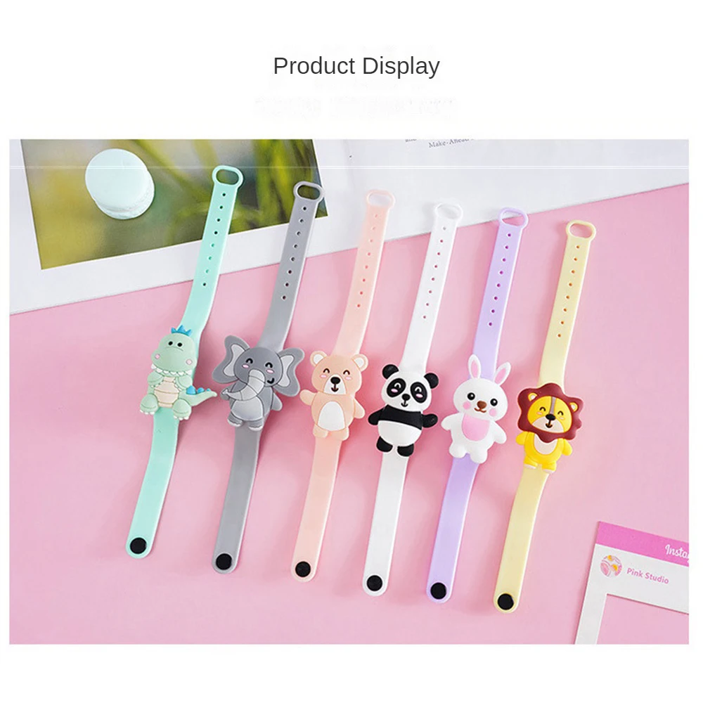 Mosquito Repellent Cartoon Children Bracelet Safe Non Toxic Mosquitoes Repellent Watch Anti-Mosquito Band Long-last Protection