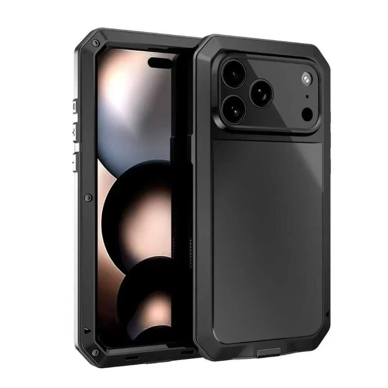 Heavy-Duty Shockproof Protective Armor Metal Aluminum Phone Case