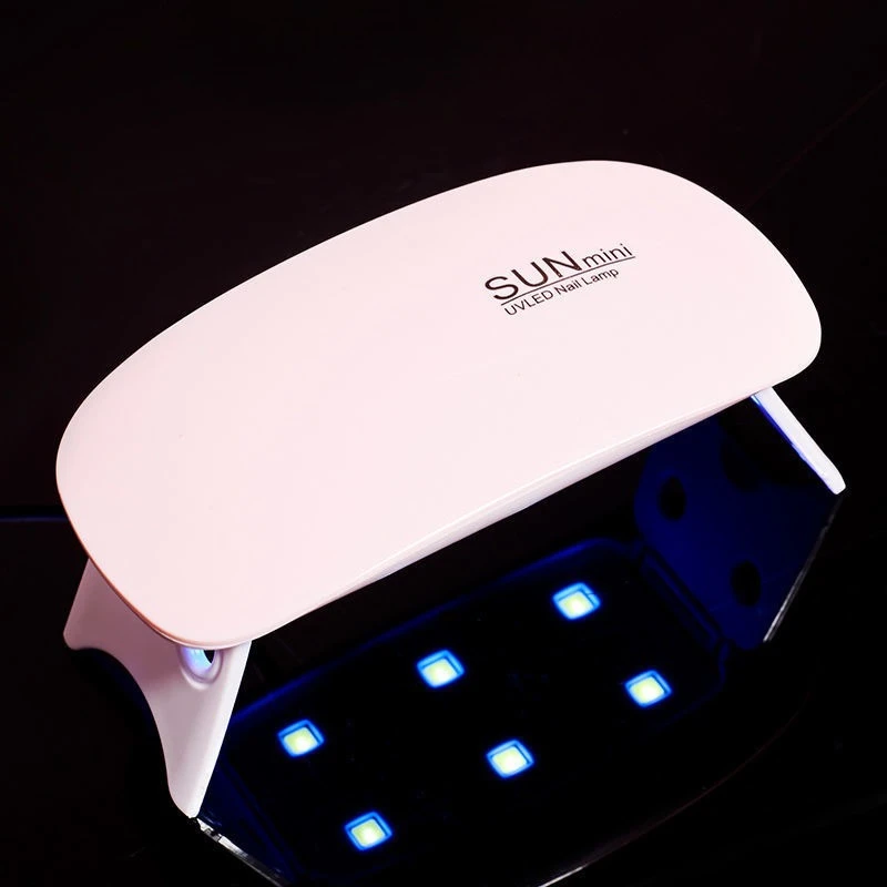 USB 네일 건조 미니 LED 광선 요법 기계 6W UV 젤 폴리쉬 경화 LED 미니 네일 램프 네일 아트