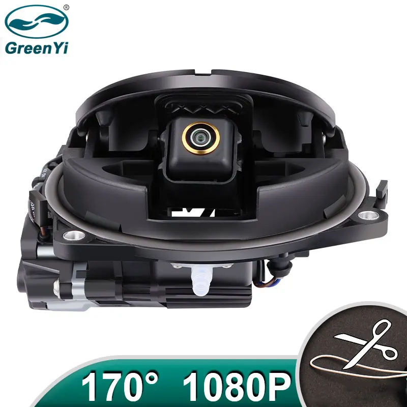 Gold Fisheye 170&deg; AHD 1080P Flip Emblem Reverse Backup Camera For VW Passat CC Golf 6/7/8 Magotan B6/B7/B8 Polo Beetle EOS T-roc rear camera,rear view camera