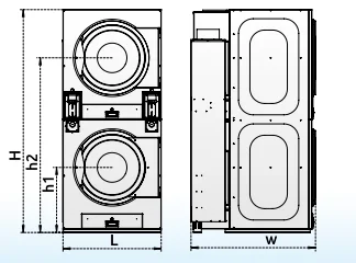 16kg Commercial Coin-Operated Front-Load Washer for Hotel Laundry Washing Machine 4