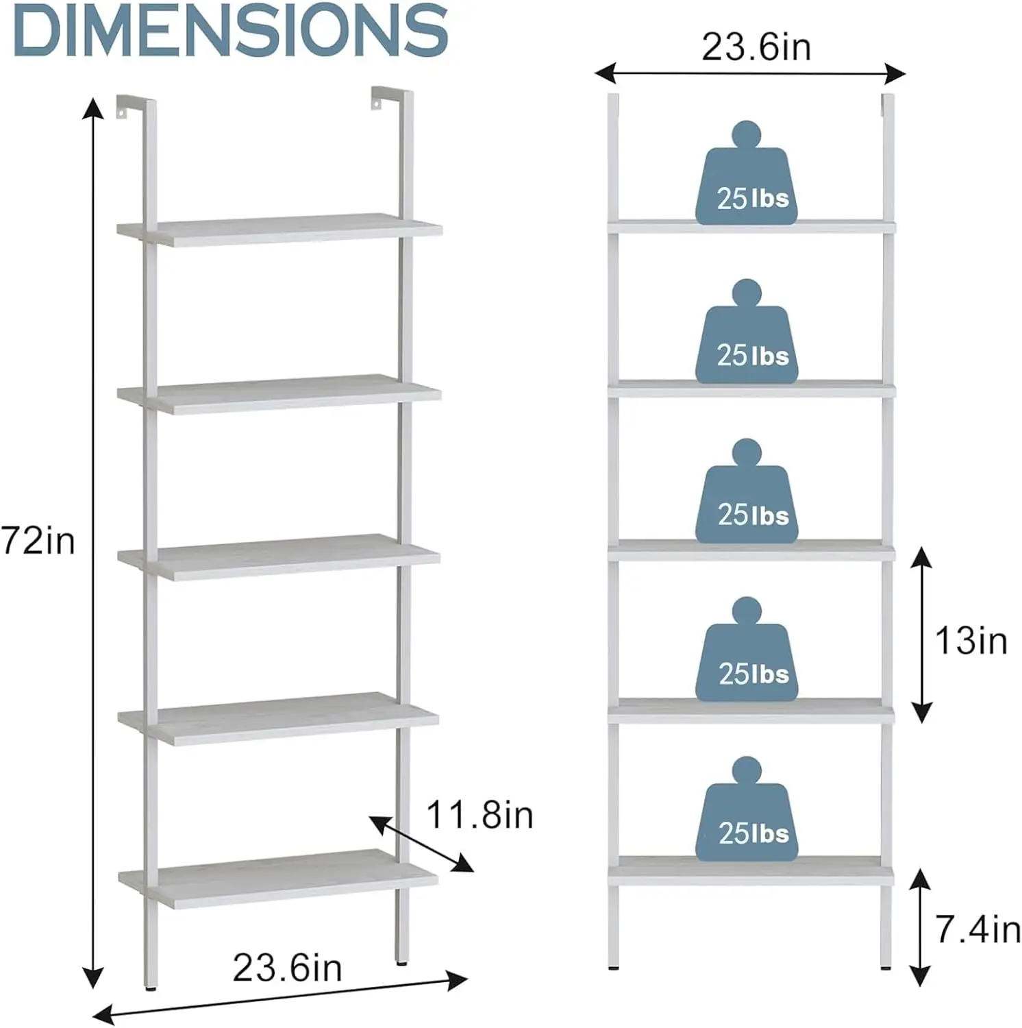 Ljustra Ladder Shelf in Use