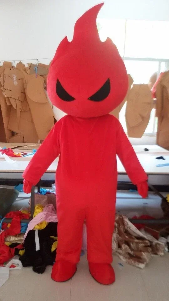 

Flame Mascot Costume Custom Adult Size Cartoon Character Cosplay A Tongue of Flame Walking Funny Mascots Carnival Character Suit