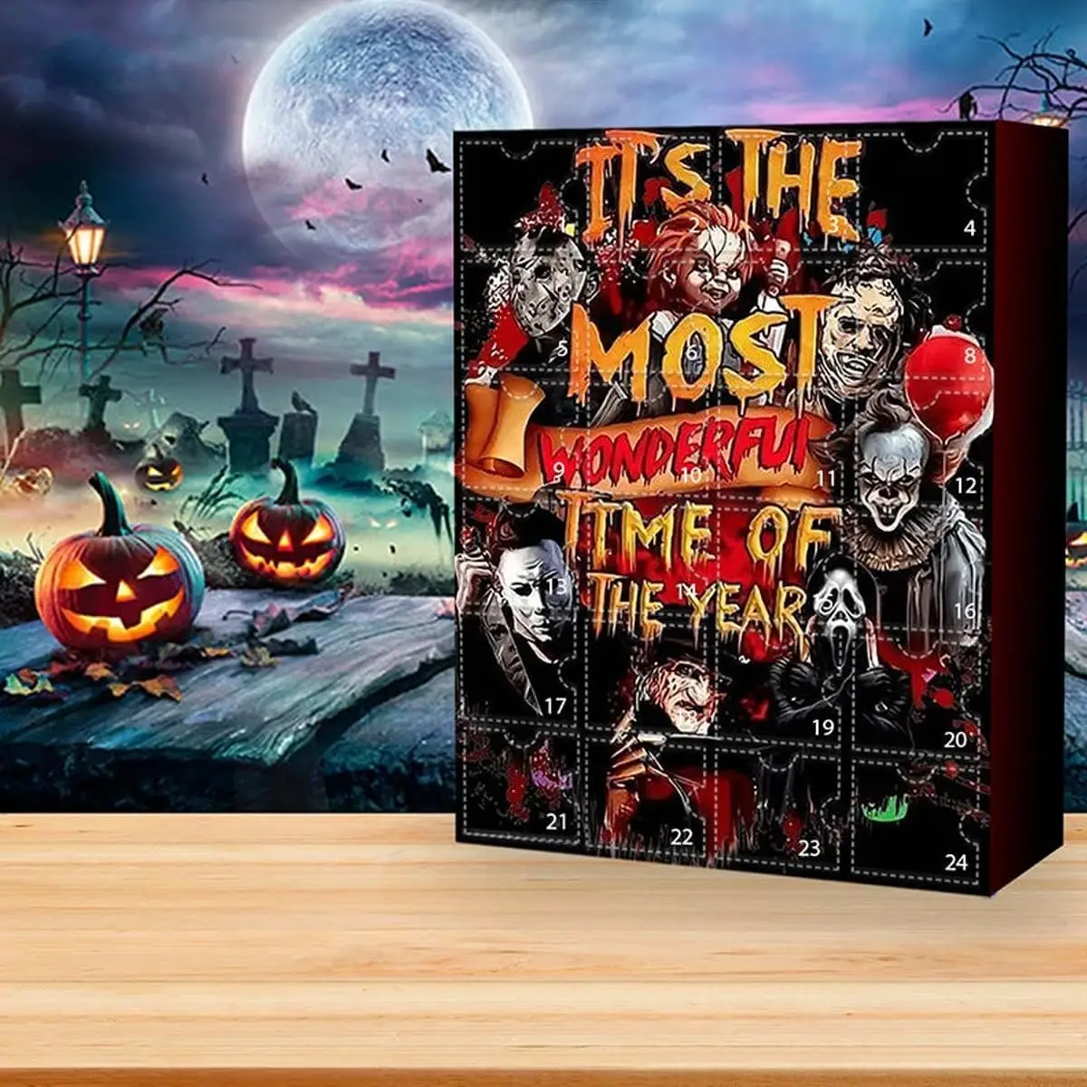 Description Picture 3 of itemAdvent Calendar 2024,Halloween Horror Movie Characters Advent Calendar,Nightmare Before Christmas Advent Calendar 24Pcs Doll