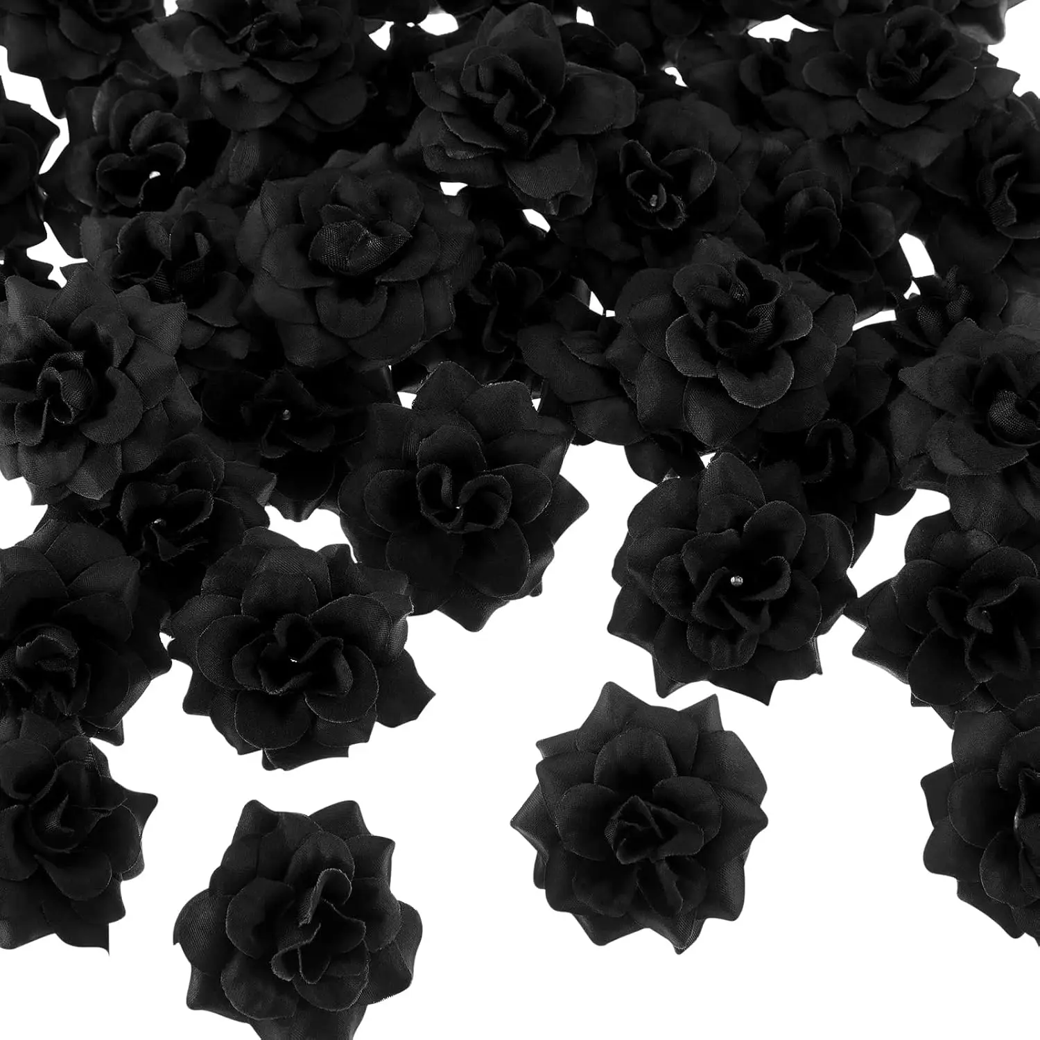 50/100 Stück künstliche Blumen Seidenrosen Halloween Festival Hochzeit Brautstrauß Home Room Decor DIY Geschenk Girlande Outdoor Garten