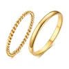 89172-820d37.jpg Bague mince Chic en corde torsadée pour femmes, bagues de mariage en métal en acier inoxydable, nouveaux bijoux de fête Vintage simples et élégants