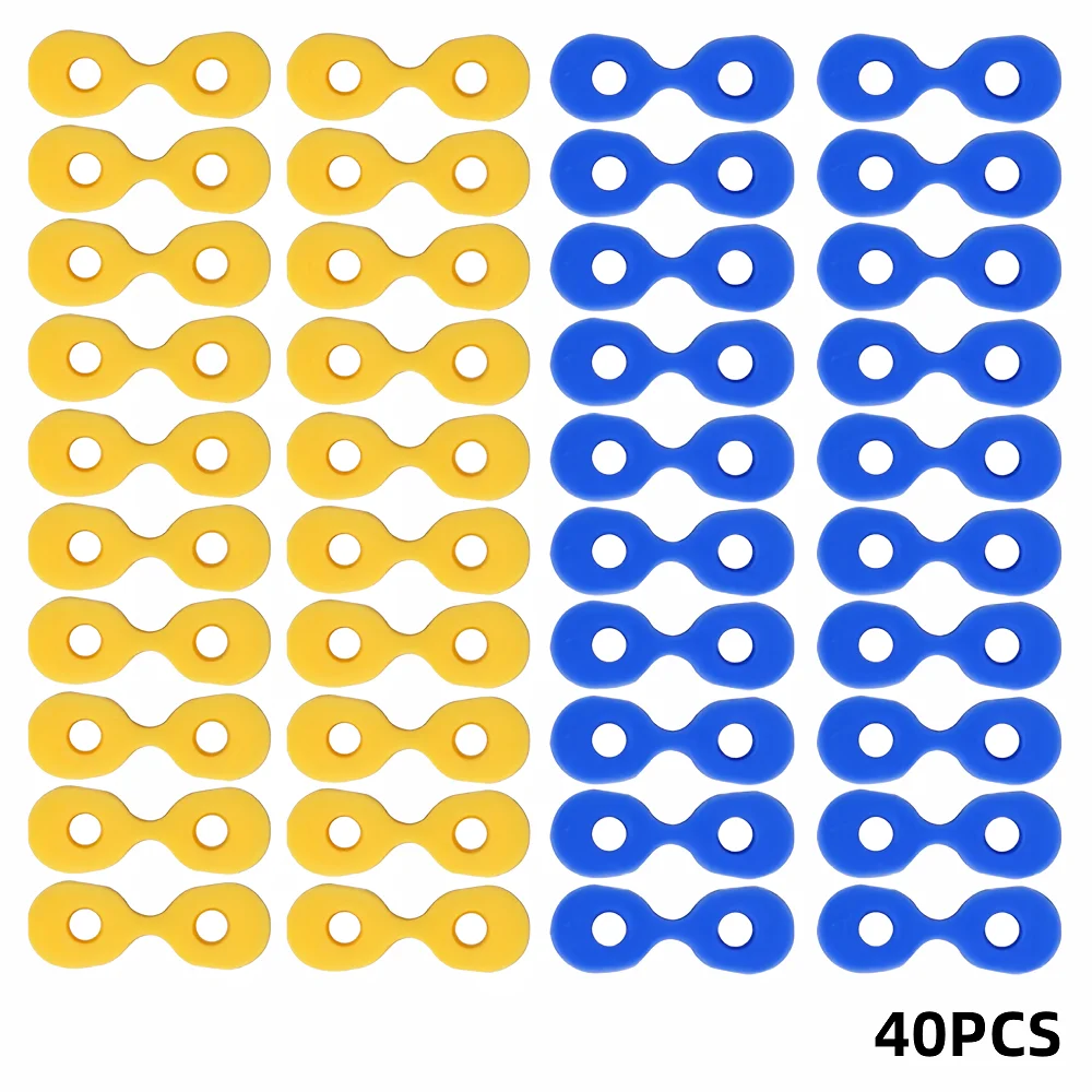 40 Pcs Dental Wedge Matrix Matrices Dental Tooth Seperator Elastic Rubber Fixing Wedges Sectional Contoured Matrices Gaskets