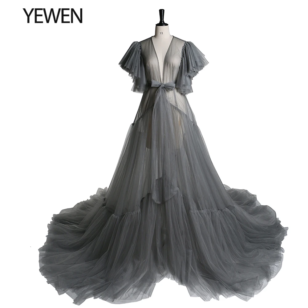 black ball gown Autumn Color Maternity Dress for Photo Shoots Evening Dress Bridal Gown Plus Size YEWEN Custom Colors party gown Evening Dresses