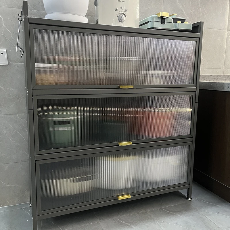 Nordic Minimalist Kitchen Cabinet Storage Kitchen Cabinets Multi-functional Multi-layer Home Small Apartment Storage Cabinets
