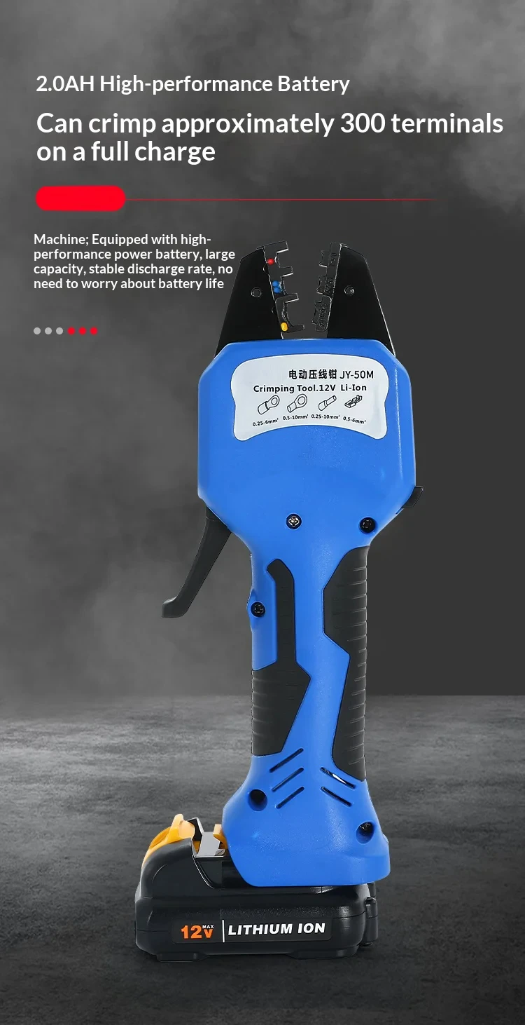 JH-50M Charging Type Terminal Crimping Pliers Mini Lithium Battery Compression T