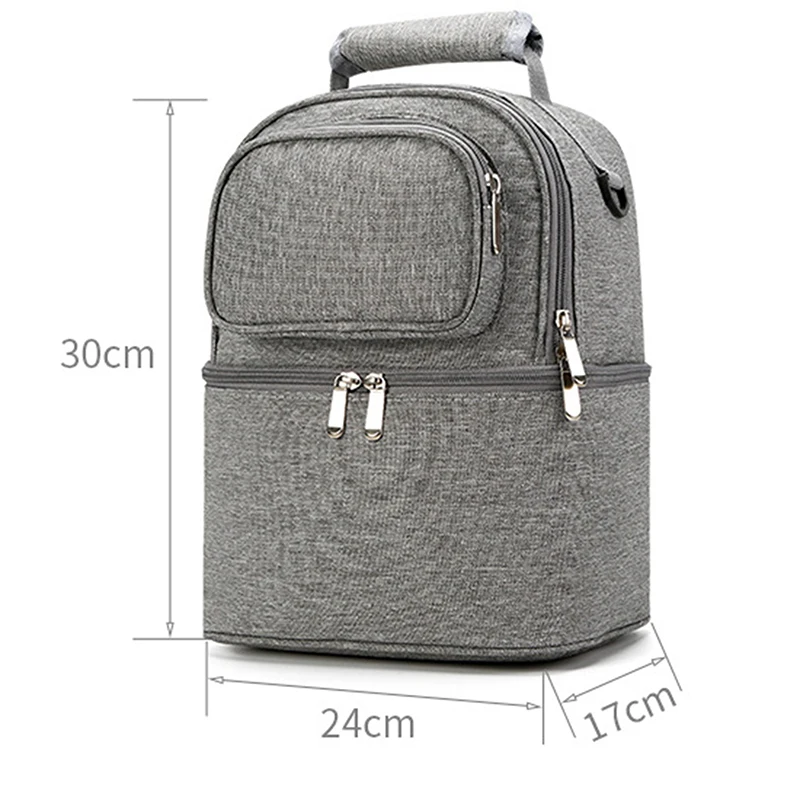Insulation Bag Milk Storage Breast Pump Maternity Cooler Layer Fresh Keeping Baby Food Backpack Feeding Bottle For Mother 6