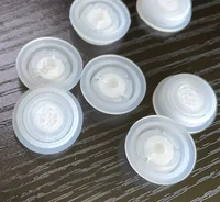 1000pcs Plastic Small One Way Gas Valve Exhaust Ventilation Vent Air Degassing Coffee Valve for Kraft Paper Food Bag Packaging 1