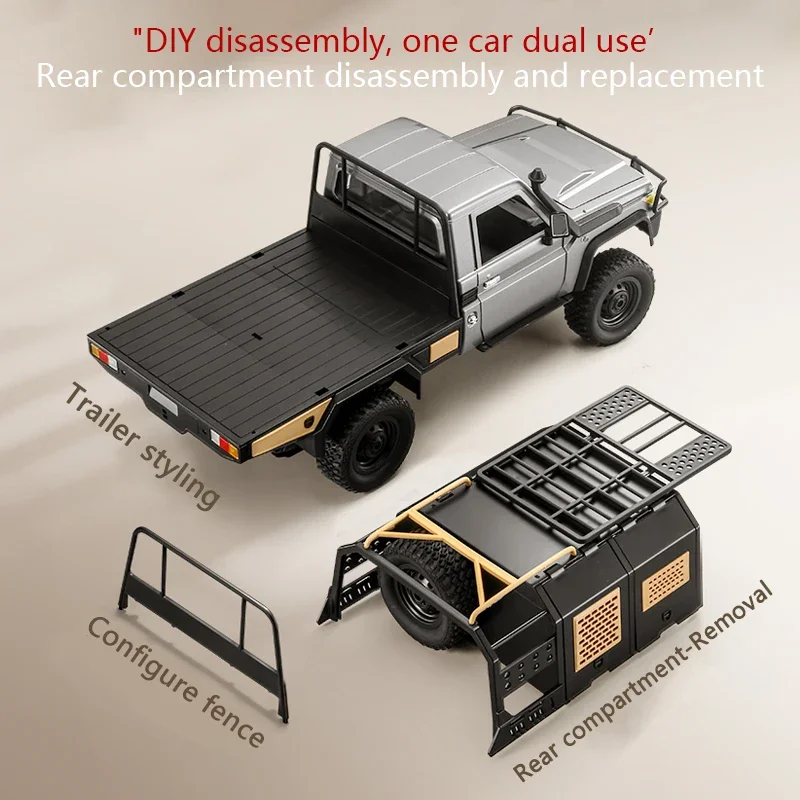 MN82S LC79 MN82Pro 2.4G 1:12 Full Scale Pickup Short Truck 4WD Climbing Car RC Car Remote Control Toy For Christmas Xmas Gift 6