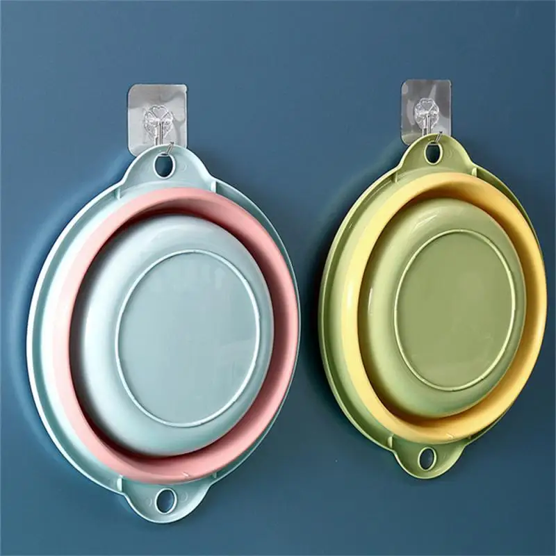 Multi-purpose Folding Laundry Basin Portable Travel Wash Basin Hanging Collapsible Dish Camping Cleaning Tool Bathroom Products