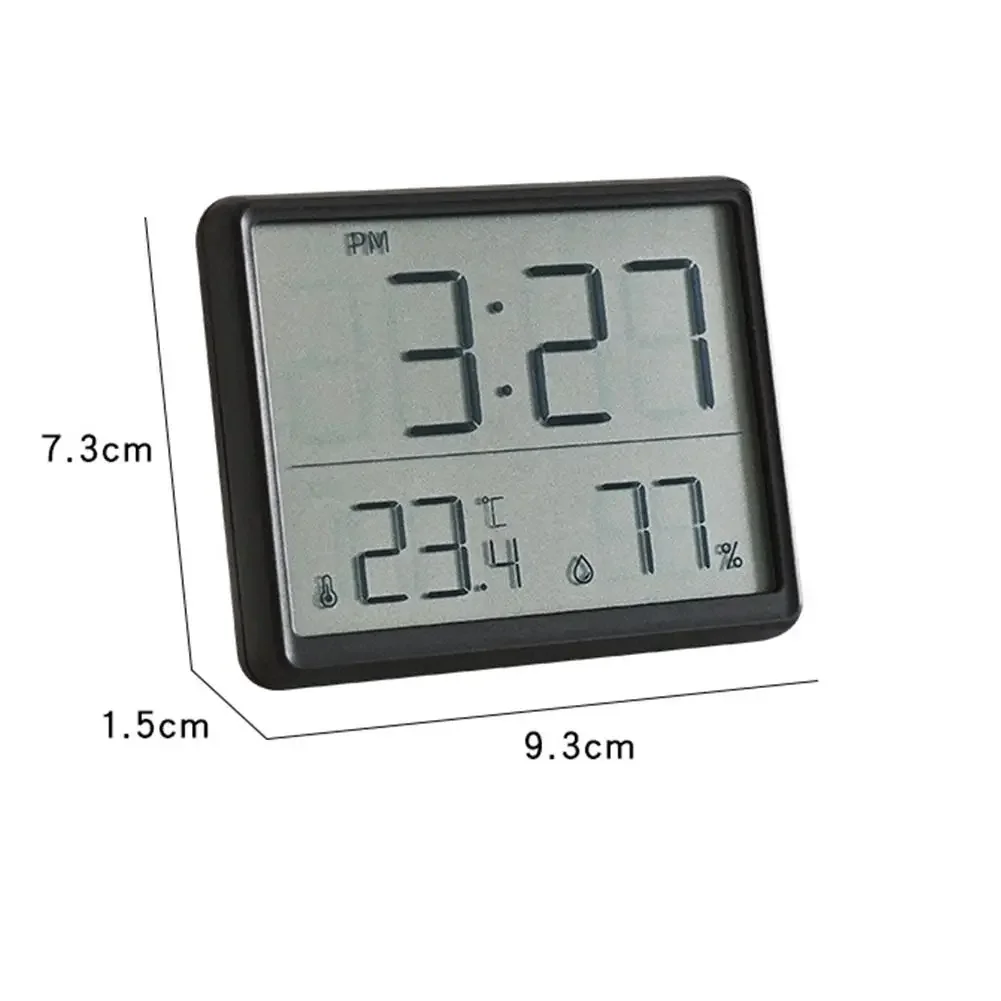 3.7 Inch Large LCD Digital Wall Clock Humidity Thermometer Calendars Display Magnetic Mounted Alarm Clock Living Room Decoration digital wall clock wall clock digital display clock