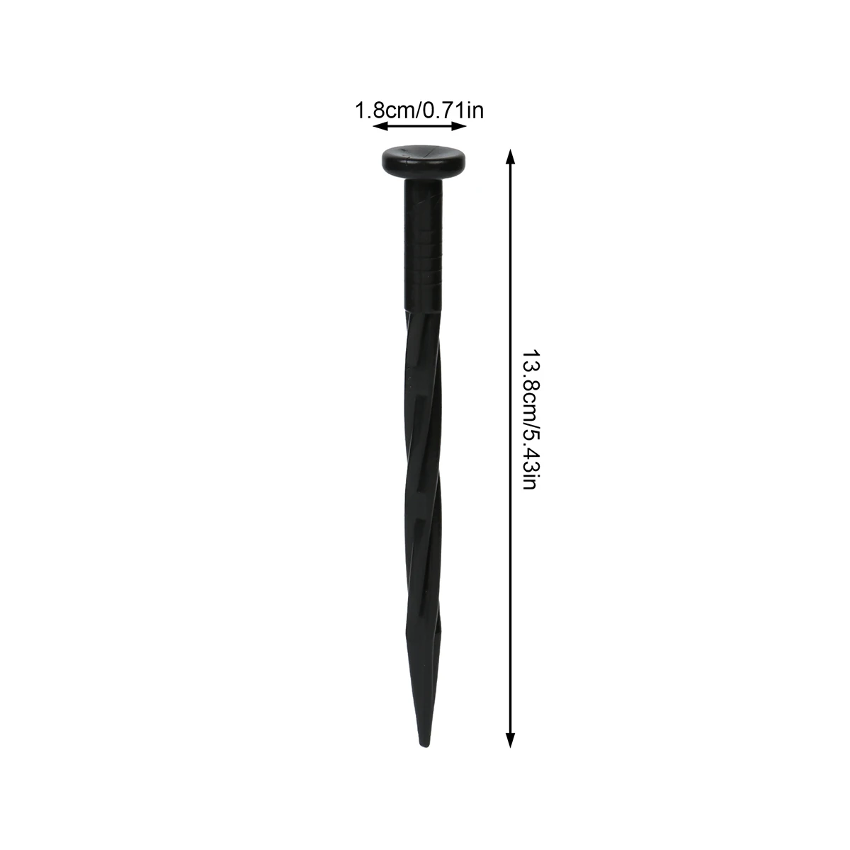 30pcs Garden Anchor Stakes Grass Lawn Edging Nails Spiral Paver Ground Nail Tent Landscape Universal Black Plastic Patio Fixing Garden Staples Plant Stakes