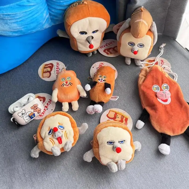 Funny Breadsti Mouse Toy Plu Doll Hanging Ornament Earphone Bag Toy for Children Pp Cotton Filled Universal G