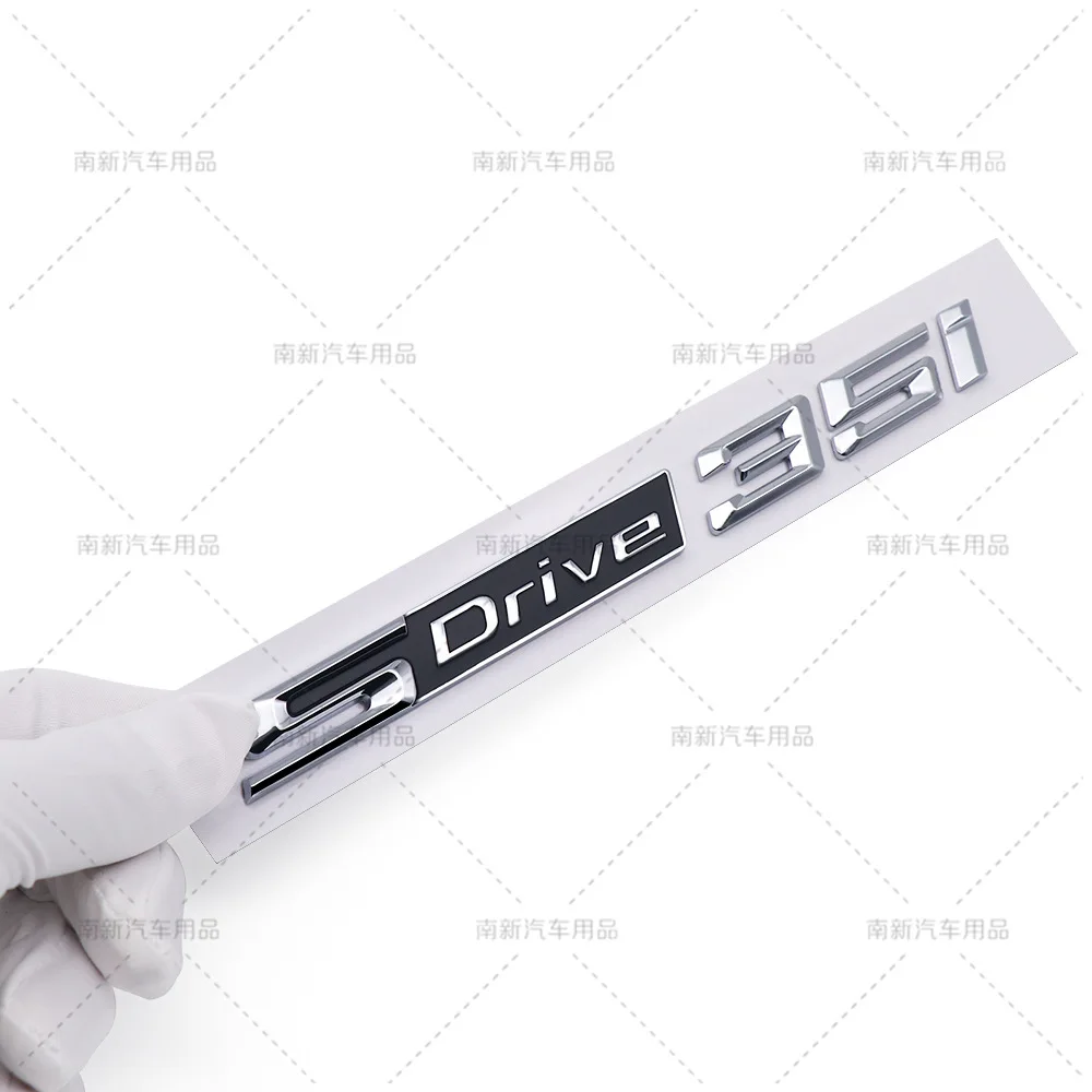 3D SDrive 18i 20i 23i 25i 50i 30i 35i 40i 45i Letter Car Rear Trunk Badge Emblem Decal Sticker For BMW X1 X2 X3 X4 X5 X6 X7