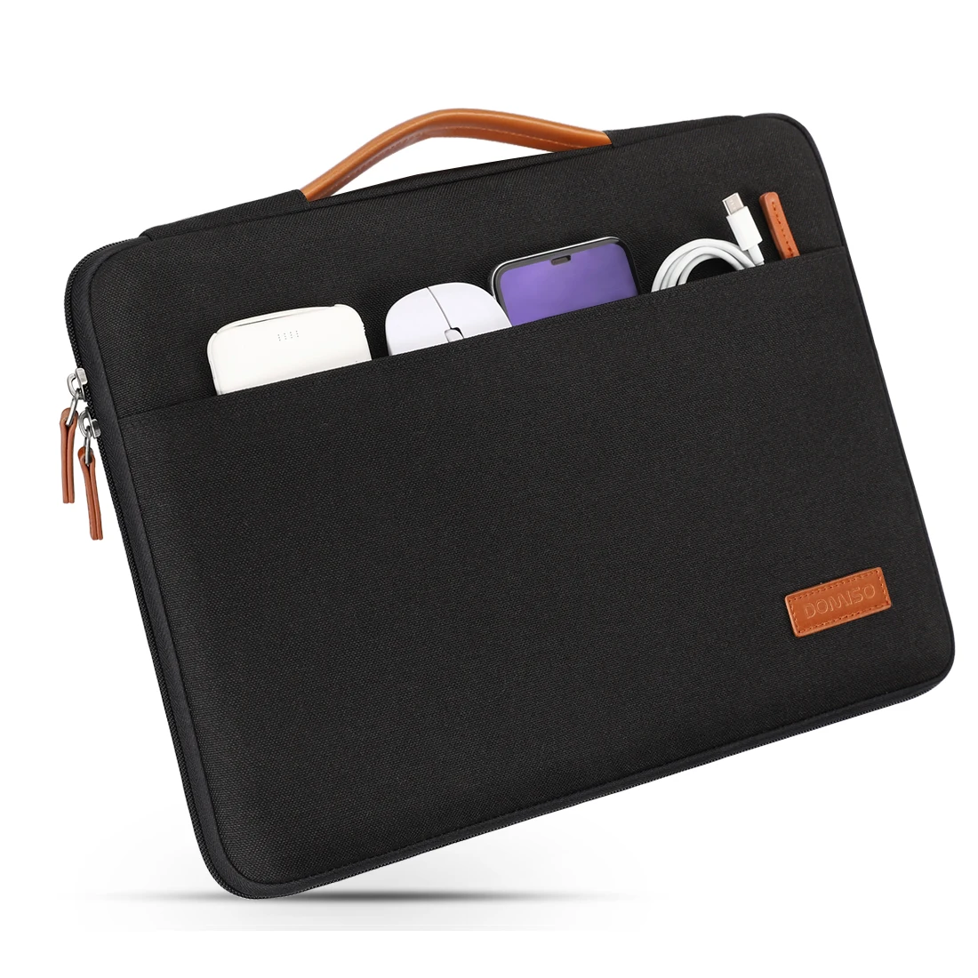 Domiso-water-resistant Laptop Sleeve Case Pasta Portátil Protetor de Transporte com Alça 10 1113 14 156 17 - Imagem 3