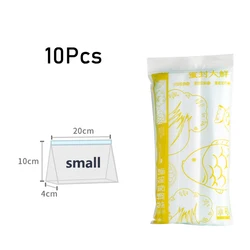 Eco-Friendly Reusable Zipper Seal Food Storage Bags (20x10x4cm)