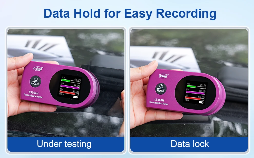 Window Tint Meter TSER Tester 0.8mm Solar Film VLT IR UV Transmission Tint Meter