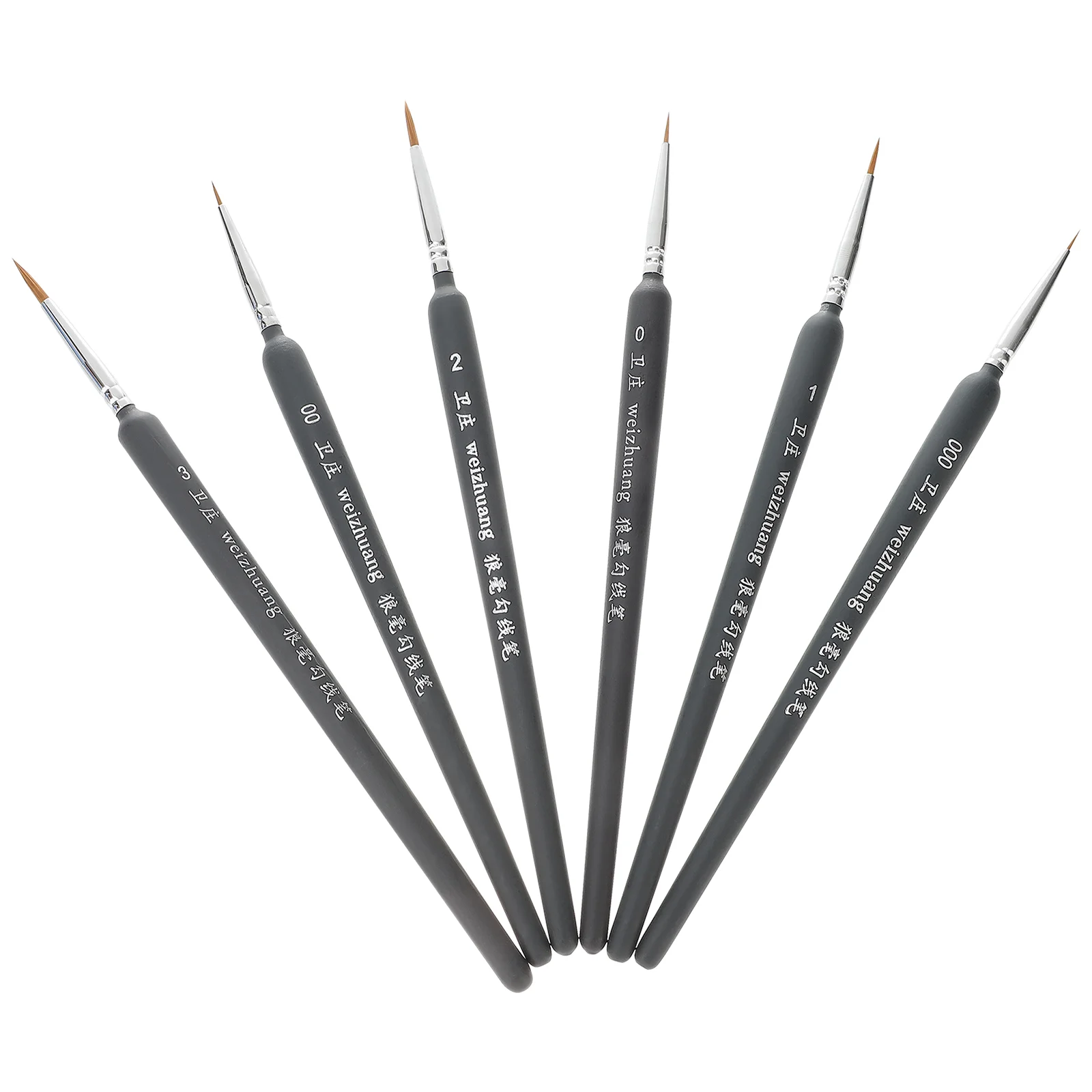 

Professional Paint Brush Wolf Fine Painting Pen Nylon Hair Brush Sets Detail Painting Drawing Line Pen Brush Art Supplies A45