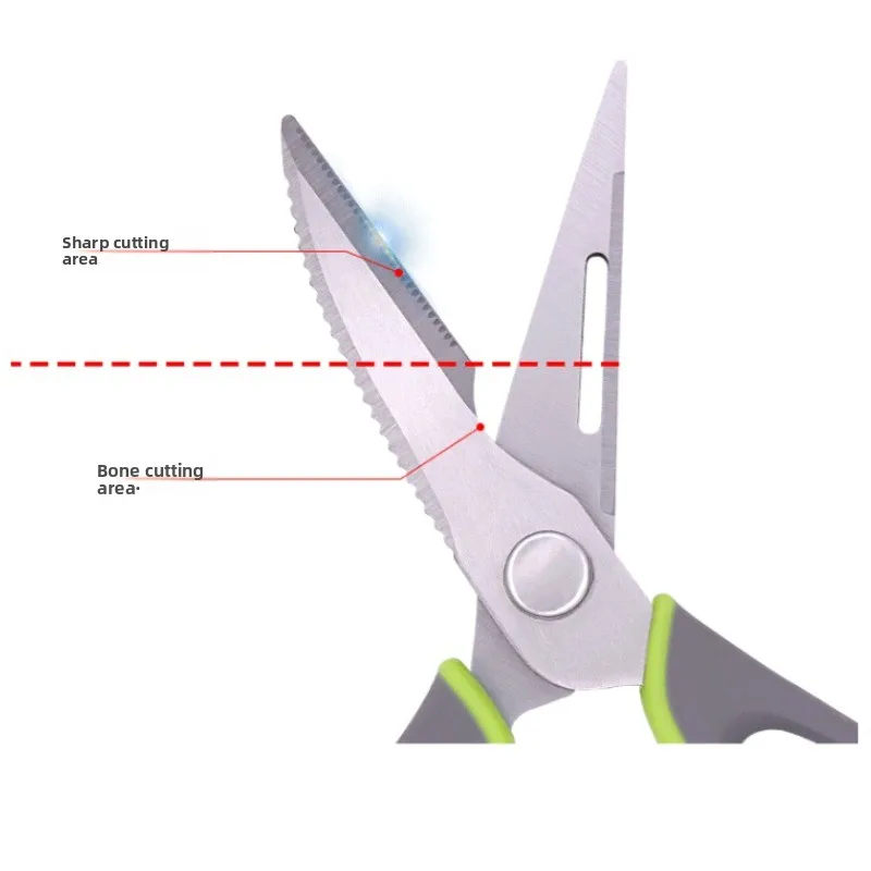 스테인리스 스틸 가정용 특수 가위 탈착식 자석 흡착 실린더 식품 가위 냉장고용 고경도 날카로운