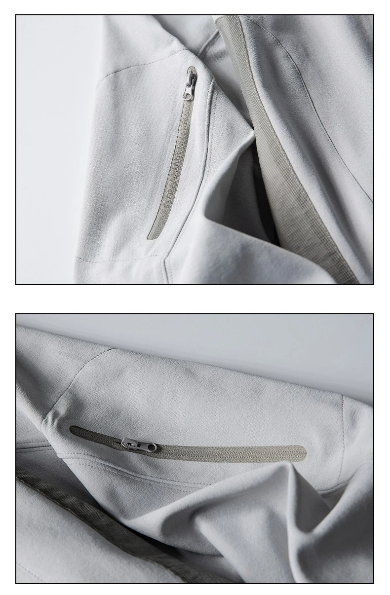 Outdoor Adventure Ready! Men's Lightweight & Quick - Dry Reflective Sports Hoodie Camping, Running, Hiking Quick-drying Sports