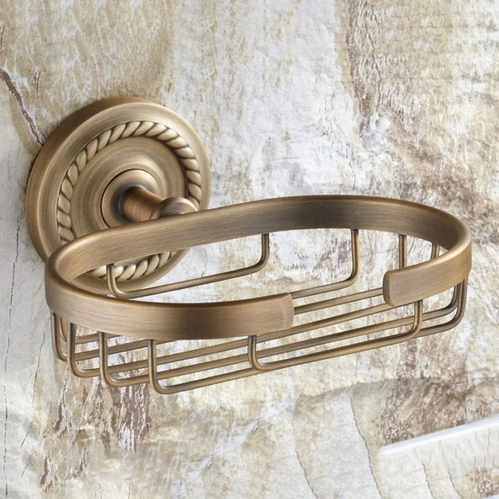 Antique Brass Wall Mounted Bathroom Accessories Set Bath Hardware Towel Bar azh131