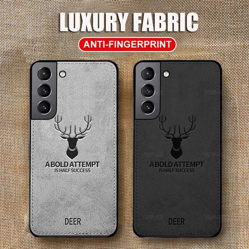 DEER Luxury Vintage Cloth Fabric Phone Cover