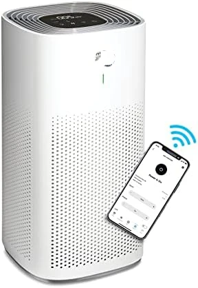 

Air Purifiers for Home, True HEPA Filter, Works with Alexa, Medium Rooms up to 1,000 Sq Ft, Removes 99.9% of Viruses, Wildfire S