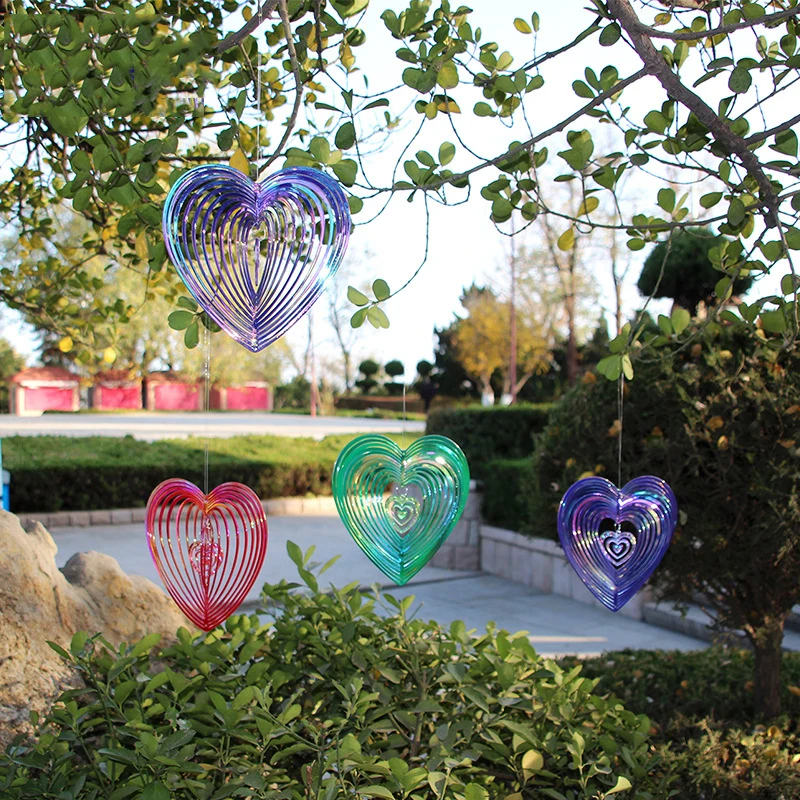 

Art Heart Wind Spinner Yard Art Beating Heart Wind Spinner Garden Decoration