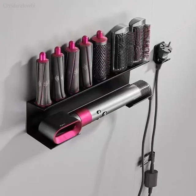 

Подставка для хранения для Dyson Airwrap, настенный держатель-органайзер для закручивания, аксессуар для ванной комнаты