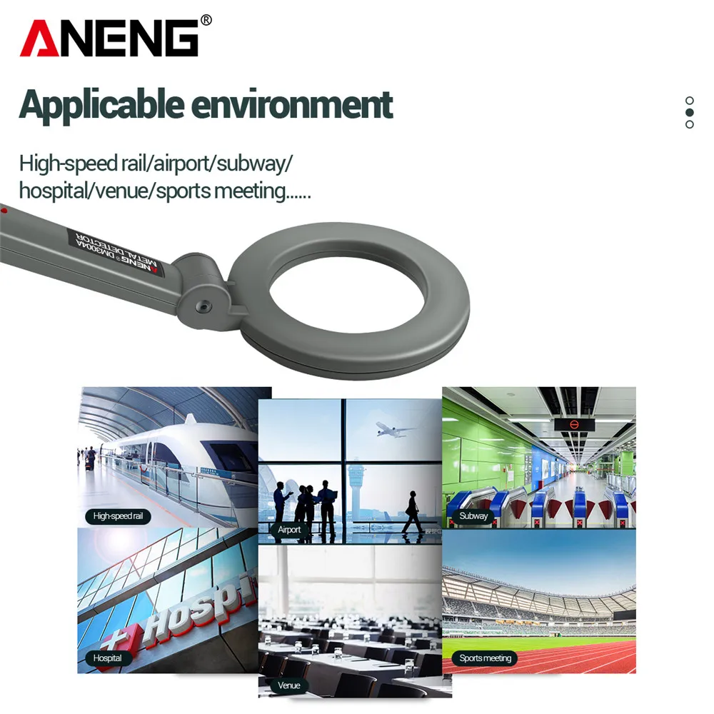 ANENG DM3004A Metal Detector High Sensitivity Body Search Tools Portable Handheld Security Super Scanner Tool Finder