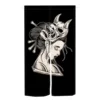 Japanese Style Geisha Door Curtain Ladies Kitchen Bedroom Bathroom Izakaya Wind and Moon Place Partition Half Curtain Decoration 6