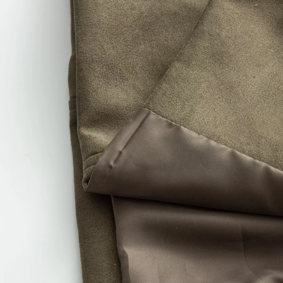 HH Damen High-Street Windbreaker mit Gürtel-Dekoration, einfarbig, zweireihig, lange Ärmel, neue Mode, Umlegekragen-Jacken – Detail 9