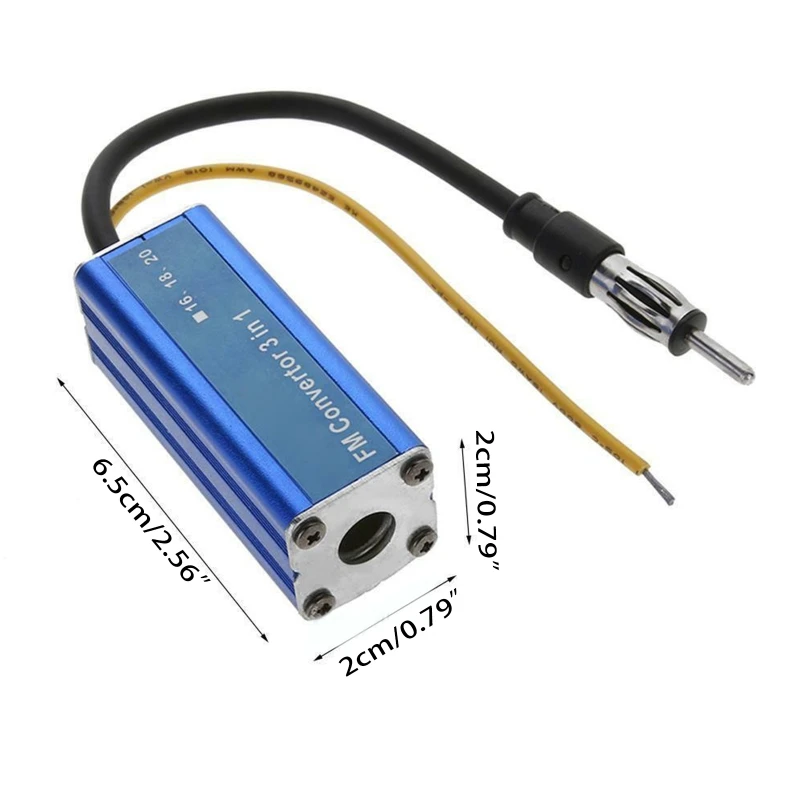 3 in 1 Car Frequency Changer Converter Antenna Radio FM Band Expander 76 90MHz For Sony-Panasonic Players