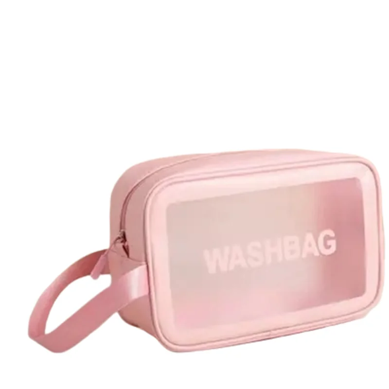 Neceser de maquillaje transparente e impermeable para viaje grande_voghion.com