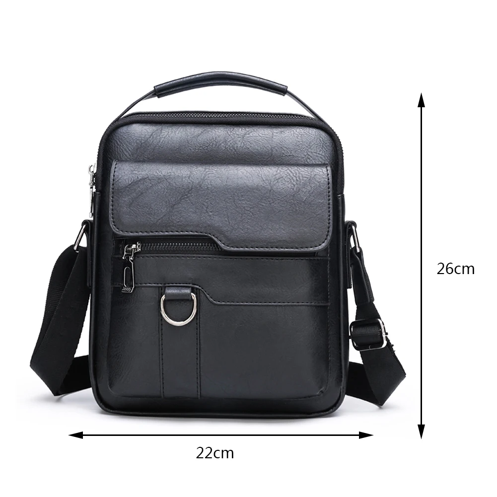 Men's Small Bag Handbag Business Style PU Leather Male Crossbody Bag  Messenger Purse Vintage Pattern Design Men's Shoulder Bag