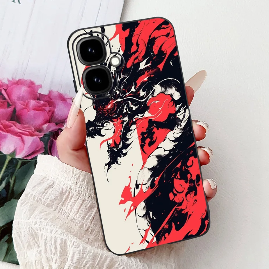 Stylish Painted Soft Silicone Phone Case for Infinix Smart 10 Series