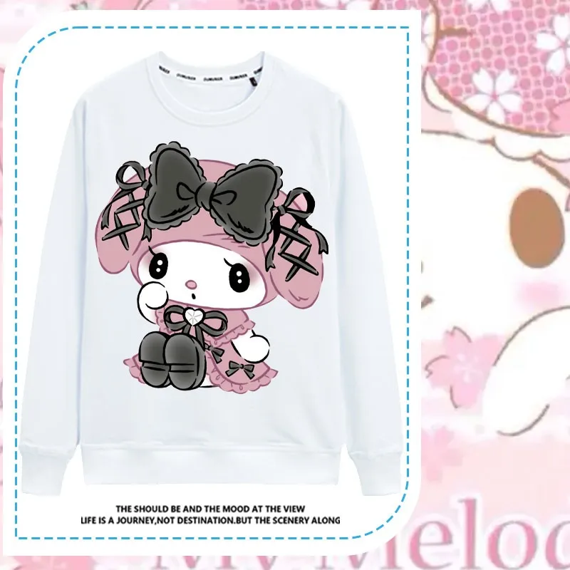 

2024 New Melody Melody Co-branded Long Sleeve T-shirt Female Sanrio Animation Around Girls Loose Clothes