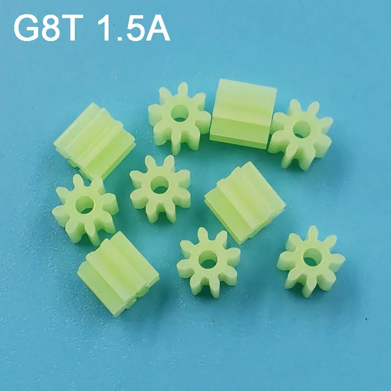 81.5A 0.5M Small Pinion 8 Teeth OD=5mm Hole 1.5mm Plastic Gear DIY Model Motor Parts G8T1.5A