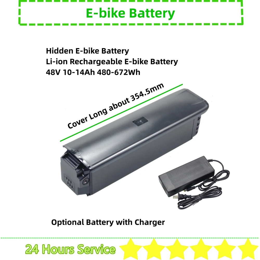 Electric Moutain E-bike Battery 750W Peak 1000W 48V 14Ah 12.8Ah 10.4Ah 10Ah Compatible for Pexmor 27.5" 27.5 E-bike 750W
