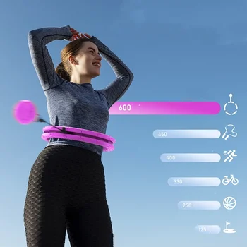 Adjustable Weighted Fitness Hoop 1
