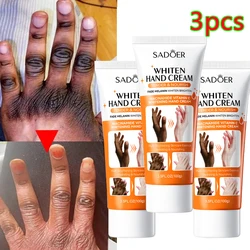 3pcs Dark Knuckles Fast Whitening Cream Remove Stains Melanin Brighten Hand Foot Lotion Anti Cracking Cream Nourish Skin Care