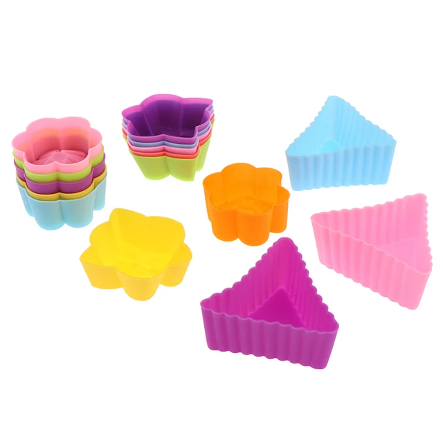 6Db/Beállított Szilikon Torta Penész Kerek Alakú Barkács Díszítő Szerszámok Muffin Cupcake Sütő Formák Konyhai Főzési Sütemények Gyártó - Image 4