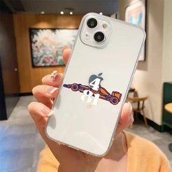 Luxury Silicone Clear Phone Case with F1 Number 33 Design - iPhone 15 Pro Max (B10)
