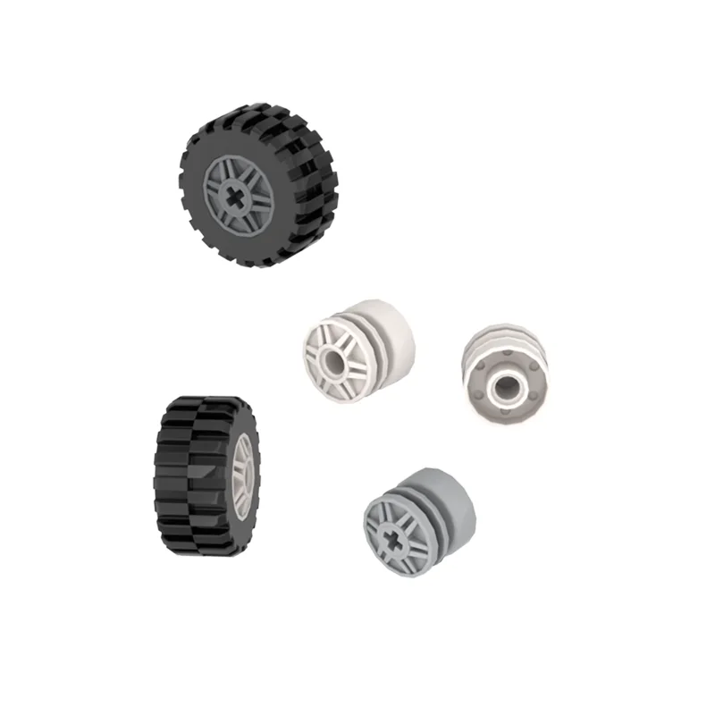 

30.4x14 mm wheel 30391 92402 18x14mm Hub Rims MOC Parts Building Block Toy Compatible 55982 55981 Round hole and ten holes
